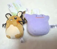 ポケモン マスコットキーホルダー　デデンネ＆メタモン