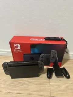 Nintendo Switch 本体 グレー ジョイコン付き 付属品全てあり