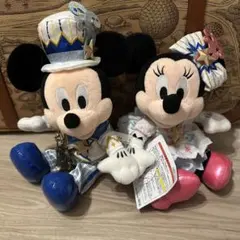【新品未使用】ディズニーシー20周年ミッキーミニーペアぬいぐるみ