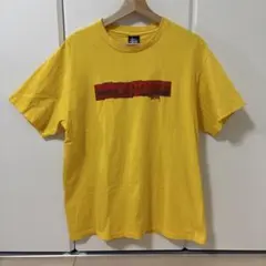 90s old stussy Tシャツ イエロー　紺タグ