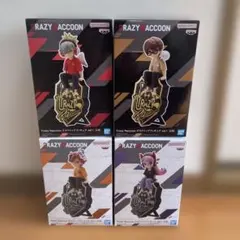 Crazy Raccoon フィギュア 4種セット