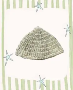 白ニット帽キッズ用