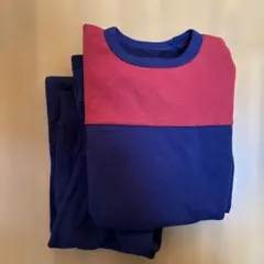 UNIQLO AIRism パジャマ 150cm 赤・紺　長袖長ズボン