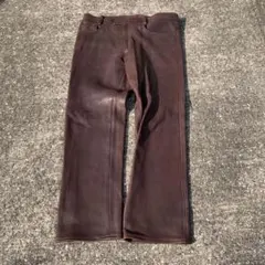 CLEVER HOMME レザーパンツ ブラウン 30インチ - メルカリ