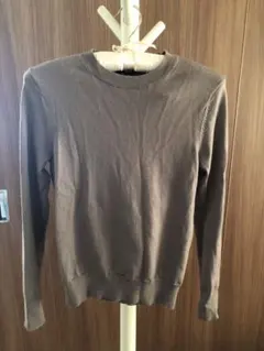 UNIQLO ブラウン 長袖ニット　クルーネック　XS
