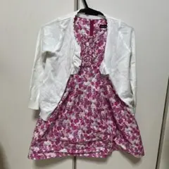 BEBE 花柄ワンピースとカーディガンセット