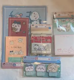 一番くじ　ちいかわの湯　G賞ステーショナリー 付箋＆メモ帳＆クリアファイル