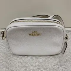 COACH ホワイトレザー ショルダーバッグ