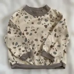 après les cours 迷彩水玉トレーナー 100