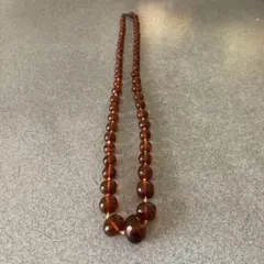琥珀ネックレス