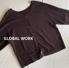 GLOBAL WORK 6分袖カーディガン　M