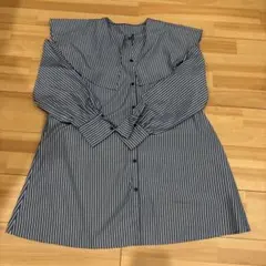ストライプ 長袖シャツ Lサイズ