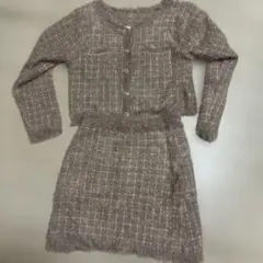 GRL ファー風セットアップ 薄い茶色