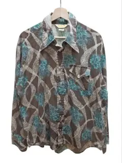 70s DUDE by CAMBRIGE ltd 花柄 ウエスタンシャツ