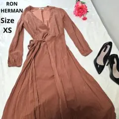 【入手困難⭐RHC RON HERMAN】オレンジロングワンピース　サイズXS