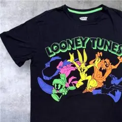 LOONEY TUNES ネオンカラー プリントTシャツ ブラック