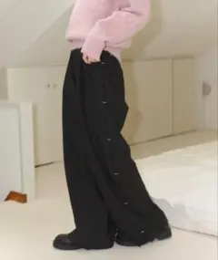 haek stripe wide pants/ストライプワイドパンツ