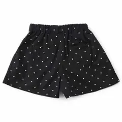 SERAPH まいにちショートパンツ ブラック ドット 80-140