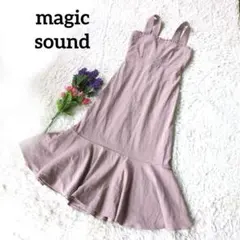 MAGICSOUND マジックサウンド【フリル】ピンクロングワンピース　M