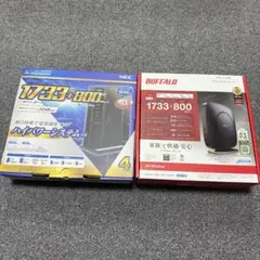 wifiルーター 無線LAN NEC BUFFALO セット