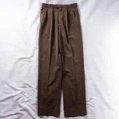 ビンテージ古着 カナダ製 80s 3タック とろみ ドレープ ワイドスラックス