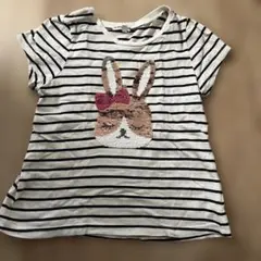 エニィファム　のスパンコールTシャツ
