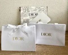 Dior ショップ袋 ホワイト 2点セット