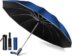 折りたたみ傘 ワンタッチ　超大　110cm 反射テープ付き　UPF50　撥水抜群