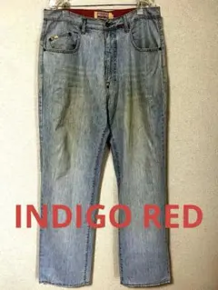 古着INDIGO-RED ワイドデニムパンツ ビンテージ希少 - メルカリ