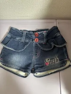 美品！アースマジック☆ショーパン完売130デニム春夏秋冬お散歩託児