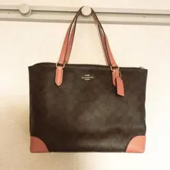 coach アウトレット シグネチャー柄 トートバッグ
