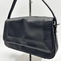 【極美品✨】アニエスベー ワンショルダーバッグ レザー ブラック　ビジネスのサムネイル