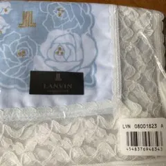 LANVIN COLLECTION ハンカチ バンダナ　ライトブルー レースのサムネイル