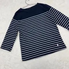 ラルフローレン ボーダー七分袖カットソー L