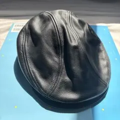 ハンチング帽　本革　80s〜