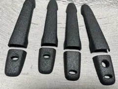 デリカD5後期ドアハンドルカバー本物ラプターライナー塗装ブラック