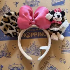 ミニーマウス ヒョウ柄 カチューシャ ディズニー