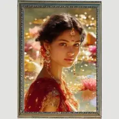 Ｐ1536 花の女神　開運・人気運　【開運風水絵画風・ヒーリングアート】
