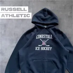 RUSSELL ATHLETIC US古着 前Vリブ日本未流通ラッセルパーカー