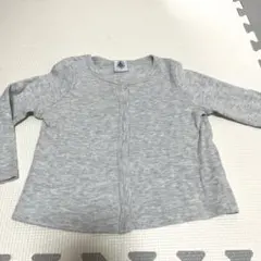 プチバトー　18m/81cm コットン100% カーディガン　グレー