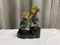 七宝焼　鳥の置物