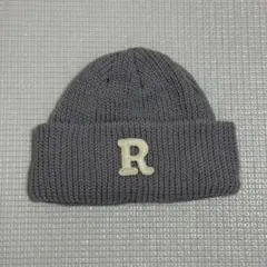 Rロゴ パープル 紫 ニット帽 ニット帽子 かわいい おしゃれ