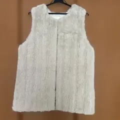 Chico リバーシブルファーキルティングベスト