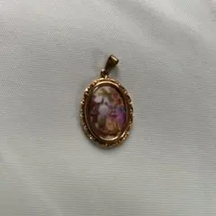 Limoges France 磁器ペンダントトップ