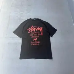 00s Old stussy ロゴ　半袖　tシャツ　カットソー　ツアーT ラスタ