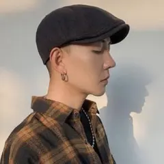 모자, 검은 사냥 모자, 상자, 유니섹스 베레모, 유니섹스
