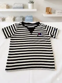 Champion ボーダー Tシャツ ブラック×ホワイトのサムネイル