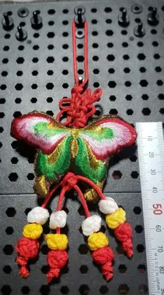 ハンドメイド お着物セット《青い空と薔薇と蝶》