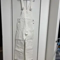 ホワイト オーバーオール