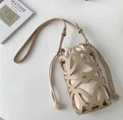 ★4/30まで値下げ中★ショルダーバッグ レディース かごバッグ ベージュ 春夏